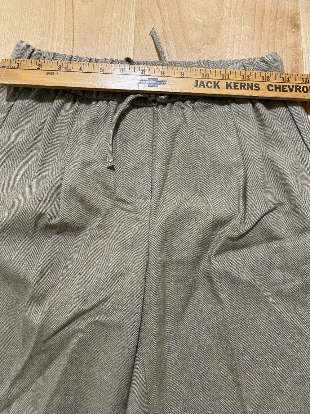 Banana Republic Wool Wide Leg Women’s Drawstring Pants brown - Picture 9 of 12